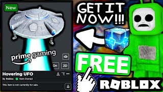 FREE ACCESSORY HOW TO GET Hovering UFO ROBLOX PRIME GAMING [upl. by Adigirb]