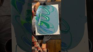 having too much fun with the reverse ring pour lately 😂 shorts fluidartpainting youtube [upl. by Lubow]