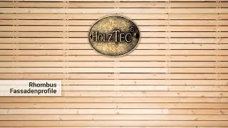 HolzTec  Vormontierte Rhombus Fassadenprofile [upl. by Eruza576]