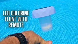 LED Chlorine Dispenser  Color Changing Pool Chlorine Float with Remote [upl. by Leslie]