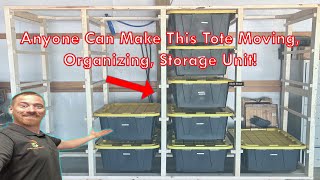 Make your Own movable Tote Storage Unit [upl. by Narcissus]