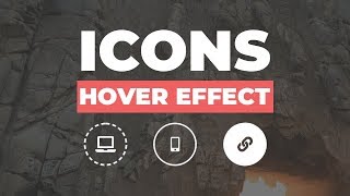 4 Awesome icons hover effect using only HTML amp CSS [upl. by Llet]