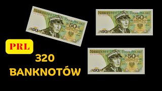 Banknoty Polskie PRL 3 paczki ponad 320 banknotów [upl. by Onitnelav270]