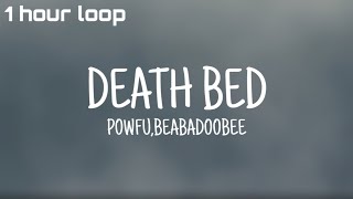 Powfu  death bed coffee for your head girl voice and beat only  1 hour loop [upl. by Atikal]