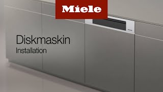 Diskmaskin G7xxx Installation I Miele [upl. by Oicaroh864]