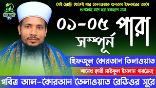 Hifzul Quran Tilawat 1 To 5 Para  হিফজুল কুরআন ১ থেকে ৫ পারা এক সাথে  Quri Saiful Islam Parvez [upl. by Boycey]