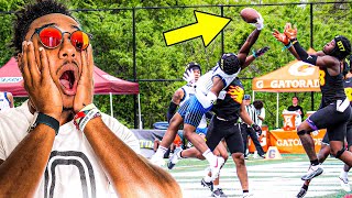 HE MADE THE CRAZIEST GAME WINNING CATCH EVER  MY 7ON7 TEAM [upl. by Ardnuyek]