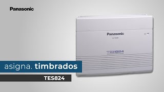 Asignación de Timbrados para Conmutador Analógico Multilínea TES824 Panasonic [upl. by Renrew]