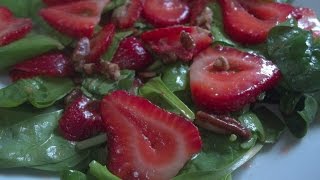 Ensalada de Espinacas y Fresa MUY SALUDABLE Y NUTRITIVA [upl. by Francyne]