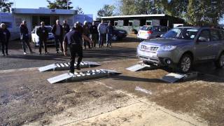 Live demonstration of Subaru Forester and Outbacks 4x4 symmetrical all wheel drive system [upl. by Eatnuhs]