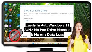 Easily Install Windows 11 24H2 No Pen Drive Needed amp No Any Data Loss [upl. by Hoehne]