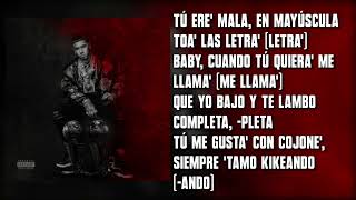 Anuel AA  Teteo Letra  LLNM2 [upl. by Sharity]