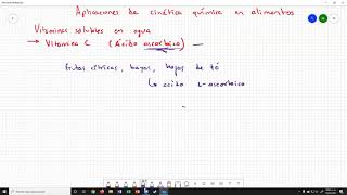 2101 Aplicaciones de cinética química en alimentos Vitamina C parte 1 [upl. by Eillom]