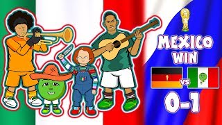 😲MEXICO beat GERMANY😲CHUCKY LOZANO GOAL World Cup Parody Goals Highlights [upl. by Linn774]