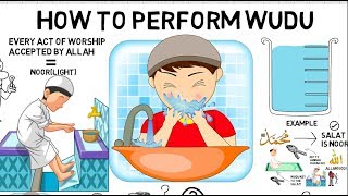 HOW TO PERFORM WUDU PROPERLY SUNNAH WAY  Animated Islamic Video [upl. by Evanthe]