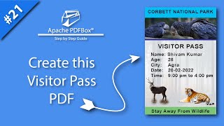 How to create pdf using Apache Pdfbox Library PDFBox create PDF pdfbox create pdf from template [upl. by Schellens]