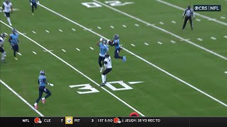 Awuzies first INT as a Tenneessee Titan comes off a Mac Jones floater [upl. by Ronnoc]