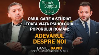 LUPTA UNUI DR PSIHOLOG CU INFLUENCERI PSEUDOPSIHOLOGI SI FAKE NEWSDANIEL DAVID  Fain amp Simplu 199 [upl. by Eicyac]