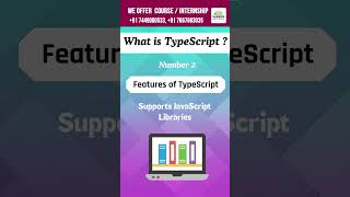 What is TypeScript  TypeScript in 100 Seconds  kaashiv infotech true review typescript shorts [upl. by Lemar]