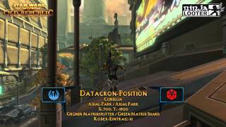 SWTOR  DatacronGuide Corellia  AxialPark  DatacronPosition auf Ninjalooterde [upl. by Leacim]