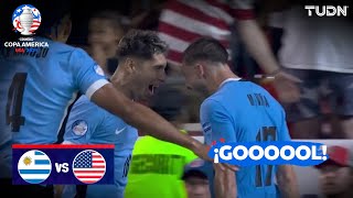 ¡GOL POLÉMICO Uruguay marca de cabeza  Estados Unidos 01 Uruguay  Copa América 2024  J3  TUDN [upl. by Philana]