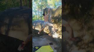 Le Vin Rouge  7A  Franchard Isatis climbing rockclimbing dyno [upl. by Niarb491]