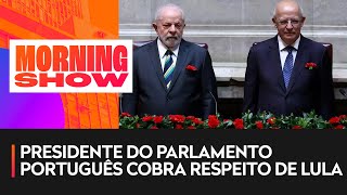 Lula é alvo de protestos de deputados da direita em Portugal [upl. by Eimile]