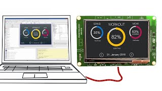 Видео трейлер 3х самых популярных GUIбиблиотек дисплеев для работы с STM32 [upl. by Nnahsal]