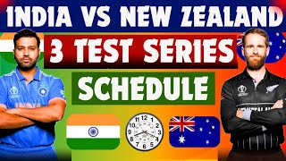 New Zealand tour of india 2024 Schedule India vs New Zealand Test series schedule ll ind vs nz ll [upl. by Cuhp914]