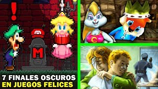 7 Finales Oscuros en Videojuegos Felices que Nos Sorprendieron a Todos [upl. by Anglo256]