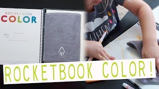 REUSABLE COLORING BOOK  Rocketbook Color Review [upl. by Manolo921]