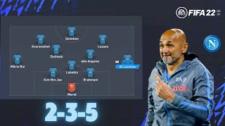 Recreate Luciano Spallettis 4231 Napoli Tactics in FIFA 22 works on FIFA 23 [upl. by Hizar]