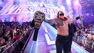 Roman Reigns Vs Brock Lesnar Full Match  Wwe Wrestlemania 38 Highlights 3422 [upl. by Sefton860]