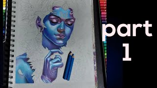 Lord Krishna colour pencil drawing Realistic drawing Of lord krishna Step by step drawing [upl. by Rees]