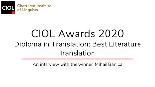 Diploma in Translation Mihail Banica [upl. by Meela]