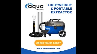 Aqua Pro Vac Extractor  Effortless Carpet Cleaning [upl. by Adnalro]