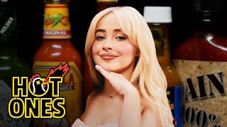 Sabrina Carpenter Talks Nonsense While Eating Spicy Wings  Hot Ones [upl. by Justen]