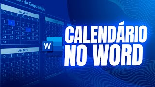 Como Criar CALENDÁRIO no WORD  MODELOS EDITÁVEIS [upl. by Ailgna]