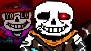 UNDERTALE Ink Sans Complete Fight [upl. by Esoj]