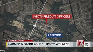 4 armed and dangerous masked suspects in Raeford residents asked to keep doors closed locked sh [upl. by Scrivings]