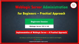 Weblogic Server 12C amp 14C For Beginners  A Step by Step Practical Approach [upl. by Sirovart930]