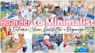 NEW EXTREME KONMARI DECLUTTER ORGANIZE  CLEANING MOTIVATION MESSY TO MINIMAL GARAGE [upl. by Aimej]