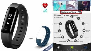 Vigorun 4 Fitness Armband  Bester Fitness Tracker mit Herzfrequenz Überwachung [upl. by Awad]