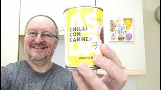 Asda Just Essentials Chilli Con Carne  Chilli In A Can  Food Review [upl. by Eybba]