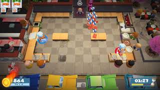 Overcooked 2 11 4 star low precut [upl. by Ayotas]