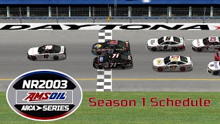 Season 1 NR2003 Amsoil ARCA Series Schedule [upl. by Cinimmod43]