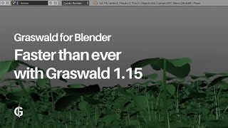 Introducing greater viewport speed with Graswald 115 for Blender [upl. by Doloritas310]