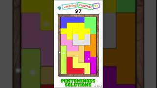 From 97 to 98 Transition Pentominoes Math Puzzle mathchallenge Shorts puzzlegame [upl. by Yllek]