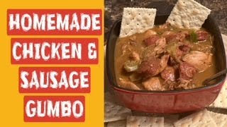 Authentic Cajun Chicken and Sausage Gumbo Recipe From Scratch [upl. by Jutta425]