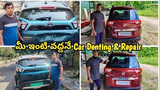 Amazing Car Dent Removal and Coating at home easily without scratches no machines needed hyderabad [upl. by Nylekoorb328]